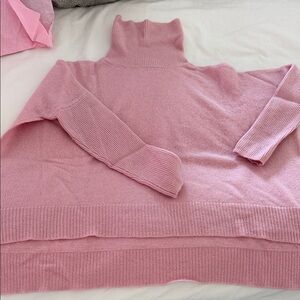 Minnie Rose Soft Pink Cowl Neck Sweater